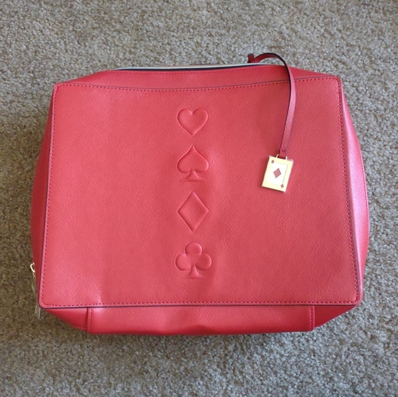 NEW 2019 Estee Lauder Large Red Toiletries Wash Make-up Cosmetics Bag Suits card - Picture 1 of 8